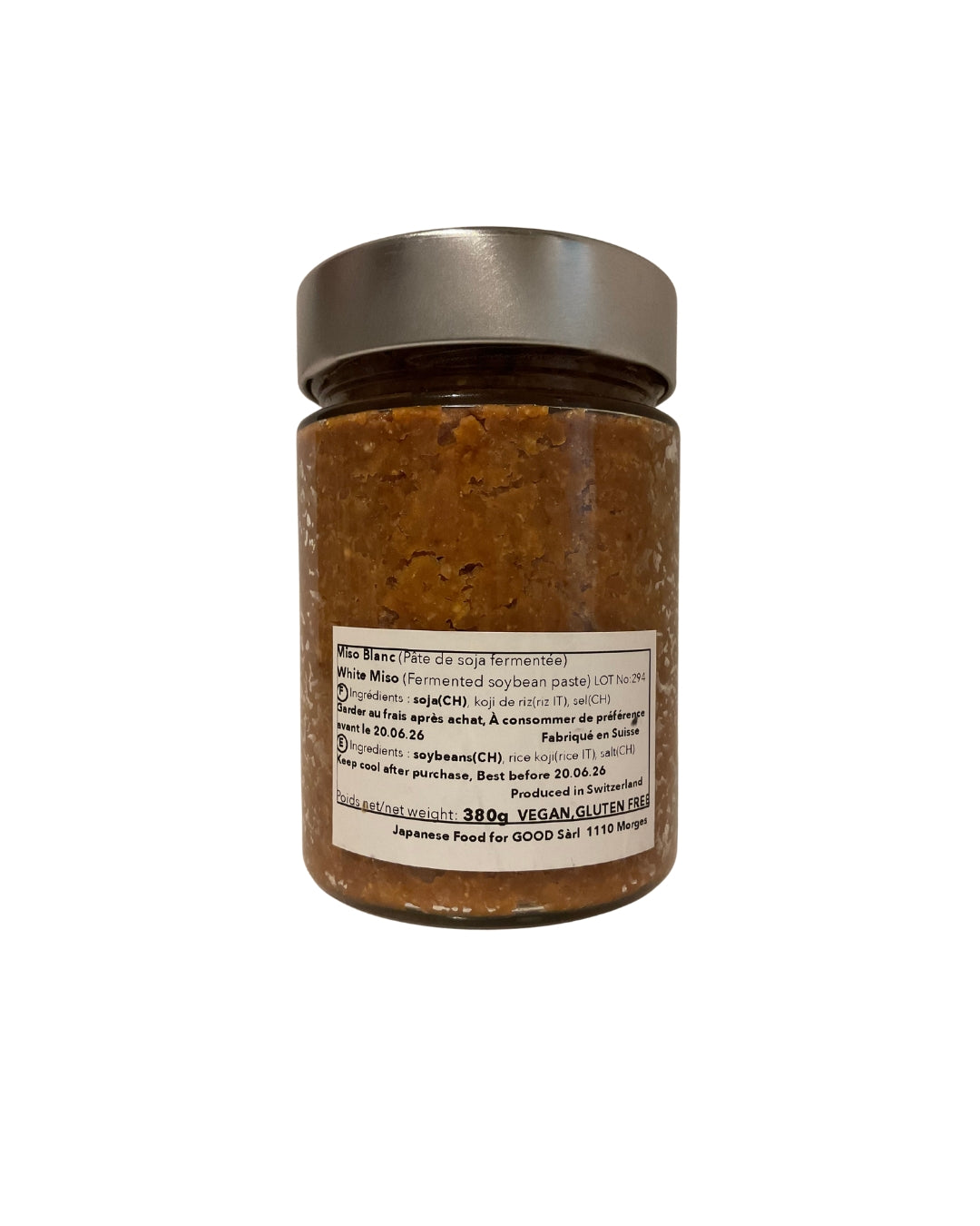 SwissMiso – White Miso (Unpasteurized, 380g)