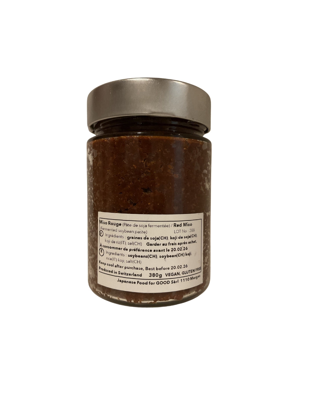 SwissMiso – Red Miso (Unpasteurized, 380g)